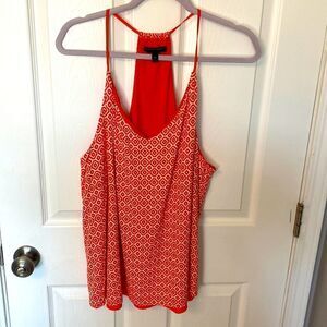 Banana republic orange pattern tank top size XL